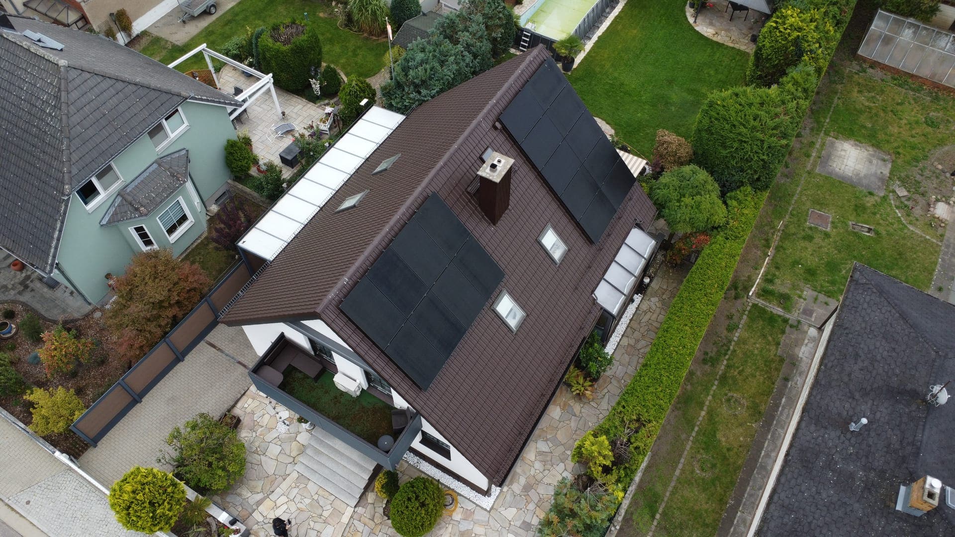 PV-Anlage Baumschulenweg – Drohnenaufnahme