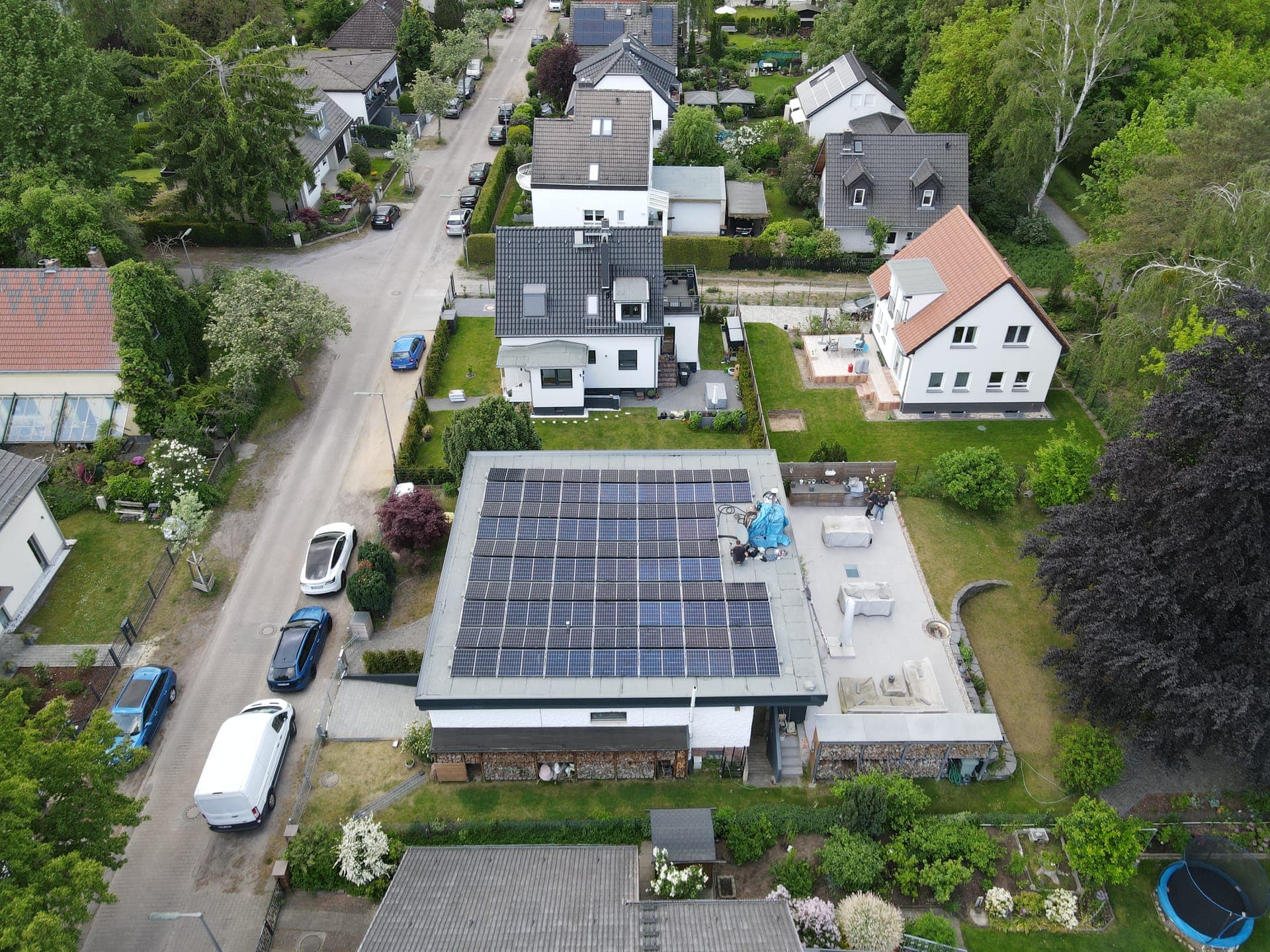 PV-Anlage Reinickendorf – Dachansicht